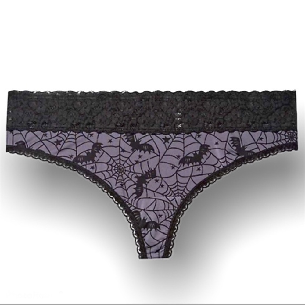NEW Torrid 2 Panties for $18 Halloween Mid-Rise Thong Lace Trim Panty Size 2X